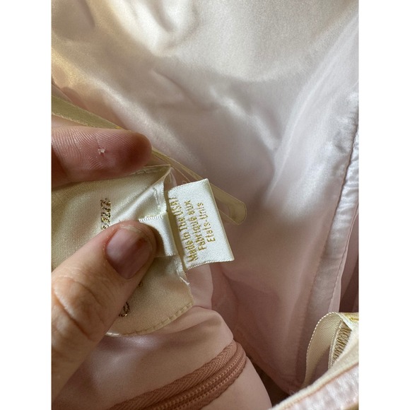 Shoshanna Midnight Blush Pink Floral Strapless Hi-Lo Dress Size 8 - Picture 4 of 6